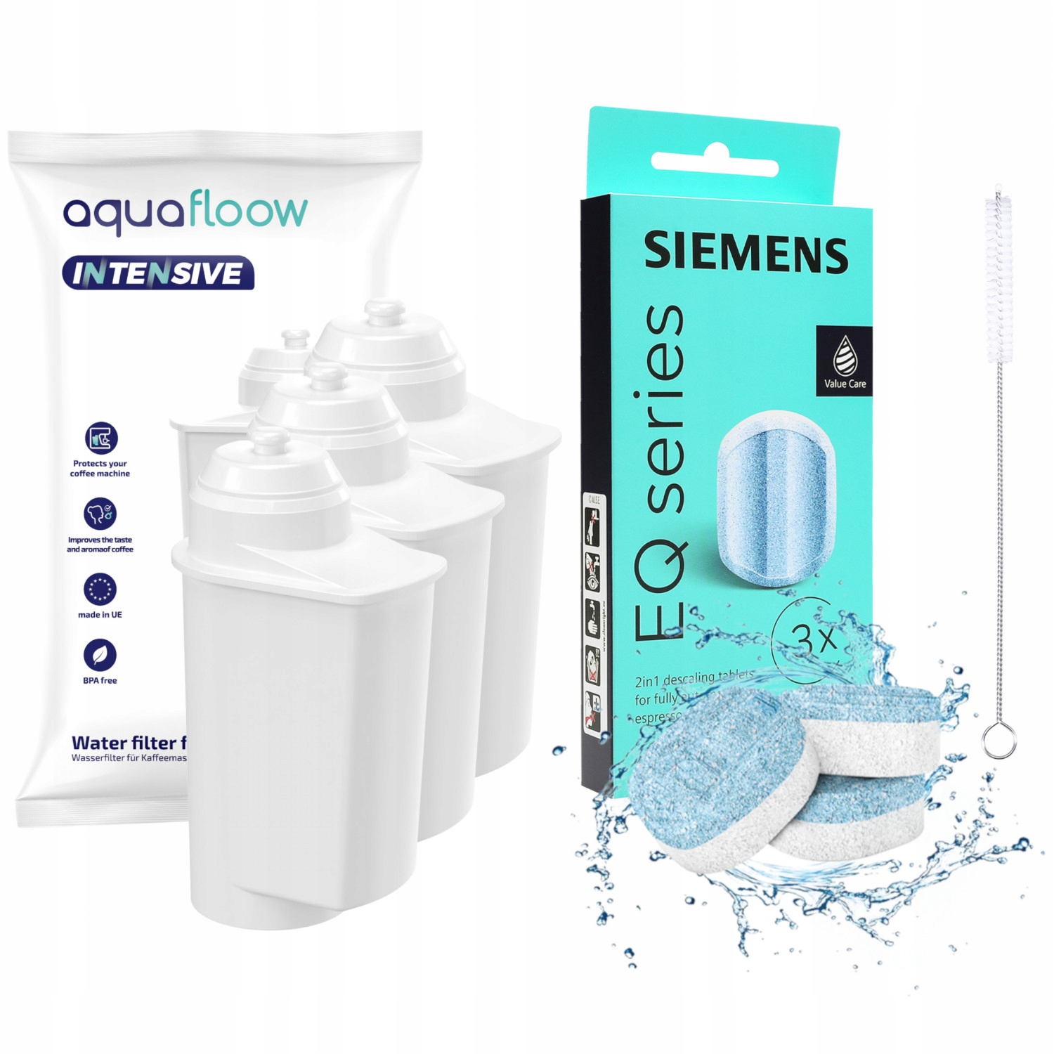 3× Vodný filter do kávovaru Aquafloow Intensive AF05, biely + 2 ďalšie produkty